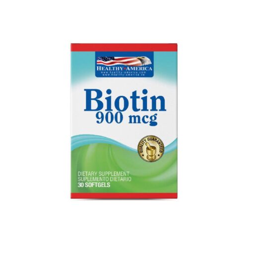 BIOTIN 900 MCG BLISTER X 30 SOFG Healthy America 30 Cápsulas