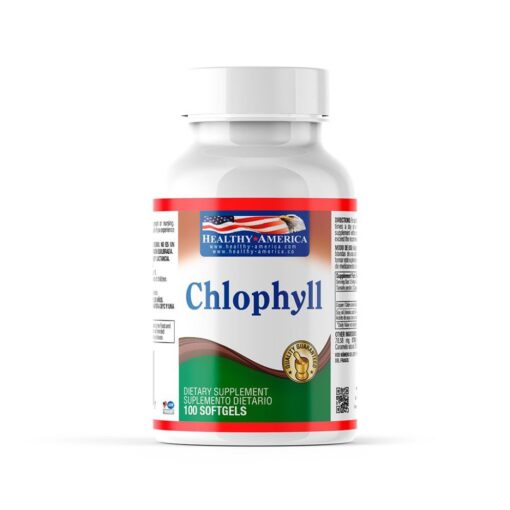 CHLOPHYLL 100MG 100 SOFTGELS Healthy America 100 Cápsulas