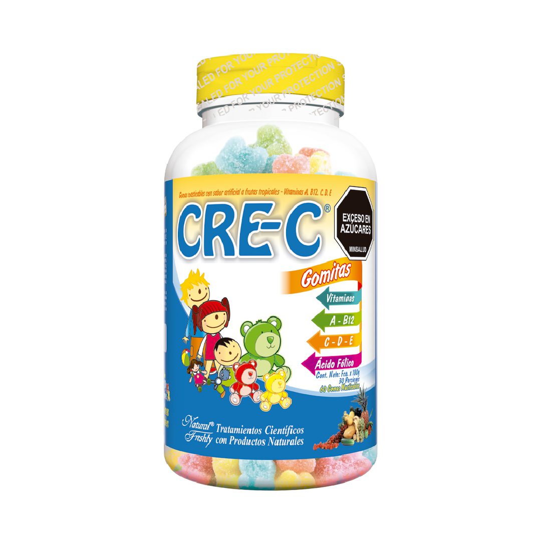 CRE-C GOMITAS MASTICABLES X 60 UNID CRE-C GOMITAS X 60 MASTICABLES FRES Natural Freshly 60 Gomas