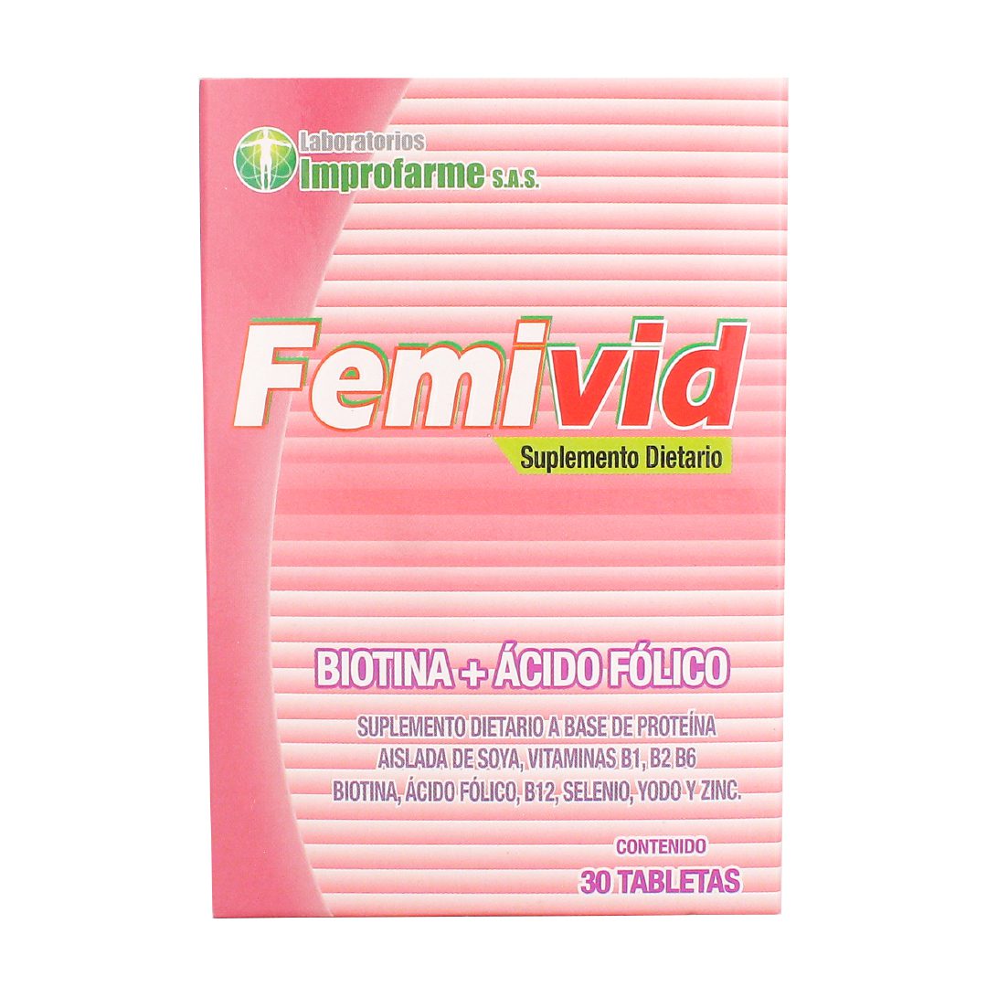 FEMIVID X 30 TAB IMPROFARME FEMIVID X 30 TAB IMPROFARME Improfarme 30 Tabletas
