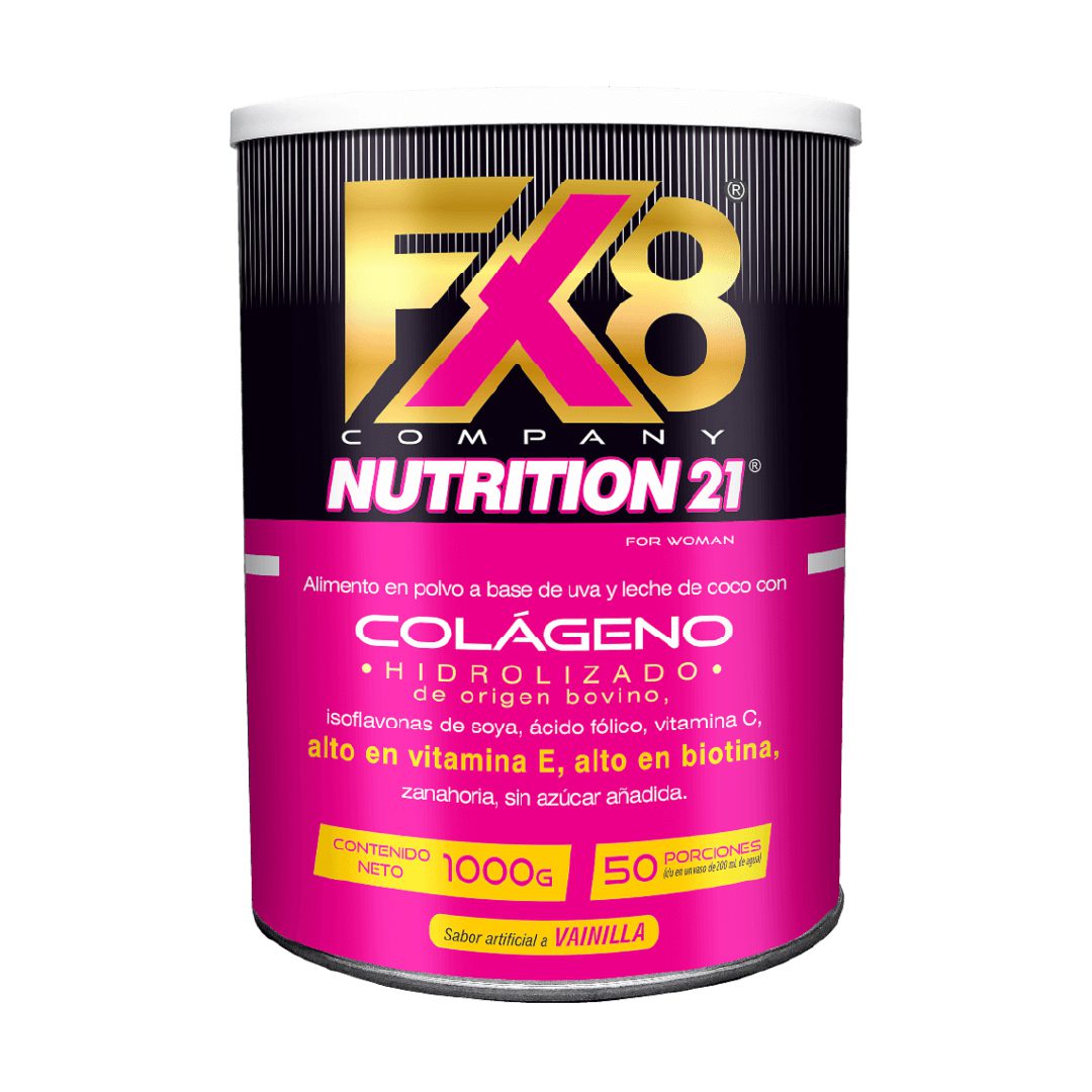 FX8 NUTITION 21 COLAGENO FOR WOMAN X 1000 Gr FX8 NUTITION 21 COLAGENO FOR WOMAN X 1000 Gr Padel 1000 g