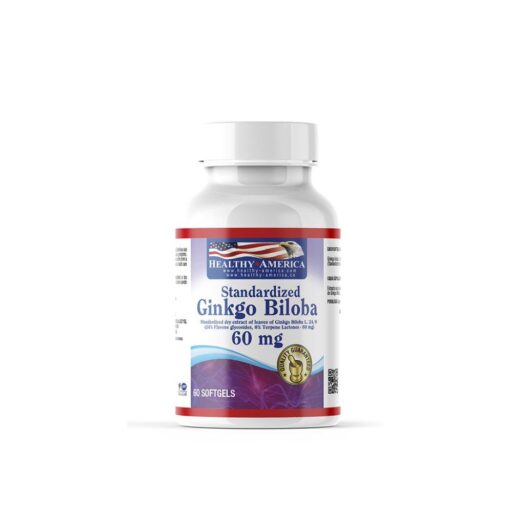GINKGO BILOBA 60MG X 60 SOFG (NUEVO IVA) Healthy America 60 Cápsulas