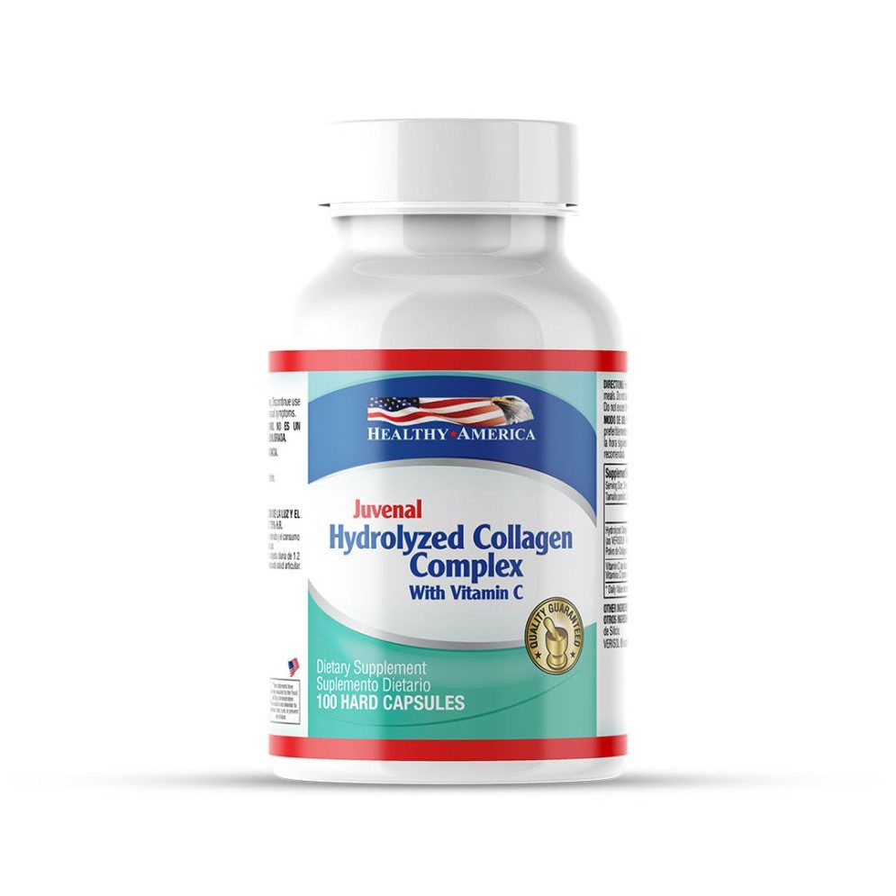 HYDROLIZE COLAGENO 1500 MG + C x 100 HA HYDROLIZE COLAGENO 1500 MG + C x 100 HA Healthy America 100 Cápsulas