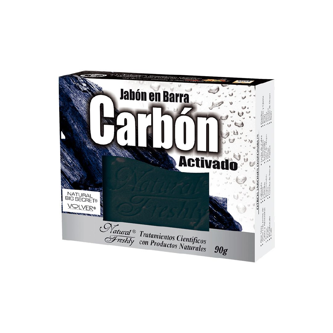 JABON DE CARBON ACTIVADO X 90 GR JABON DE CARBON ACTIVADO X 90 GR Natural Freshly 90 g