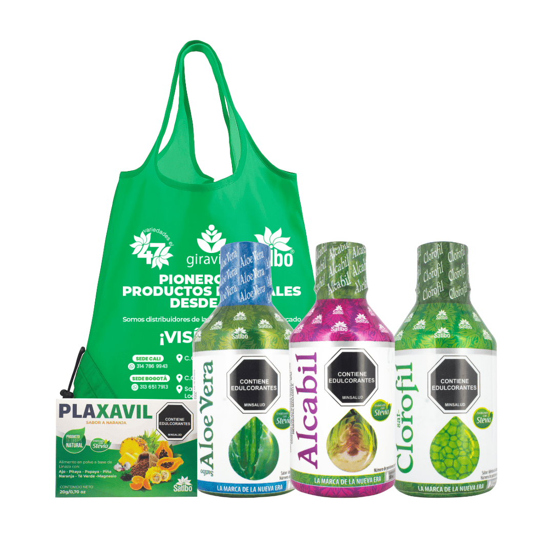 KIT DETOX (ALCABIL ALOE CLOROFILA PLAXAVIL) KIT DETOX (ALCABIL ALOE CLOROFILA PLAXAVIL) Satibo