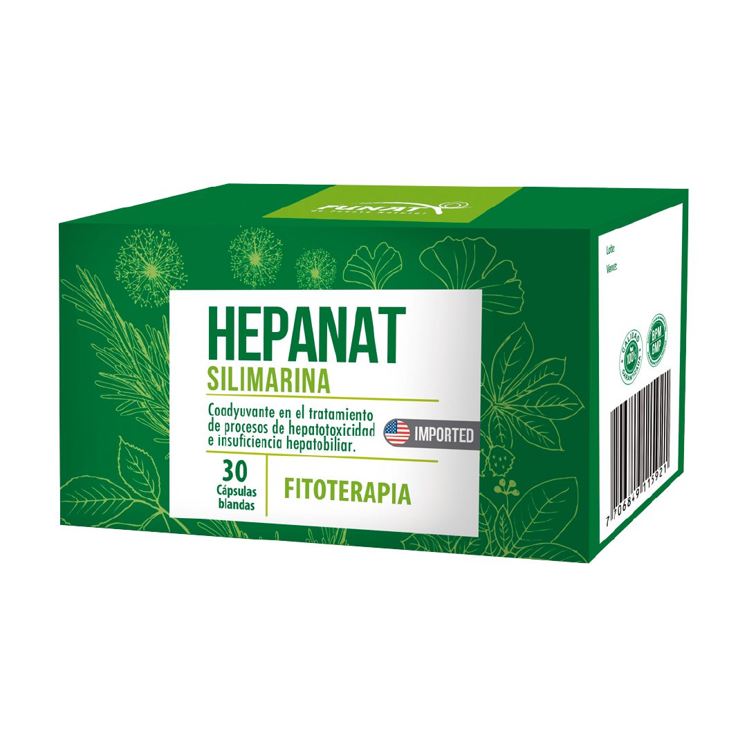 SILIMARINA HEPANAT X 30 SOFG CAJA X 3 BLISTER SILIMARINA HEPANAT X 30 SOFG CAJA X 3 BLISTER Funat 30 Cápsulas