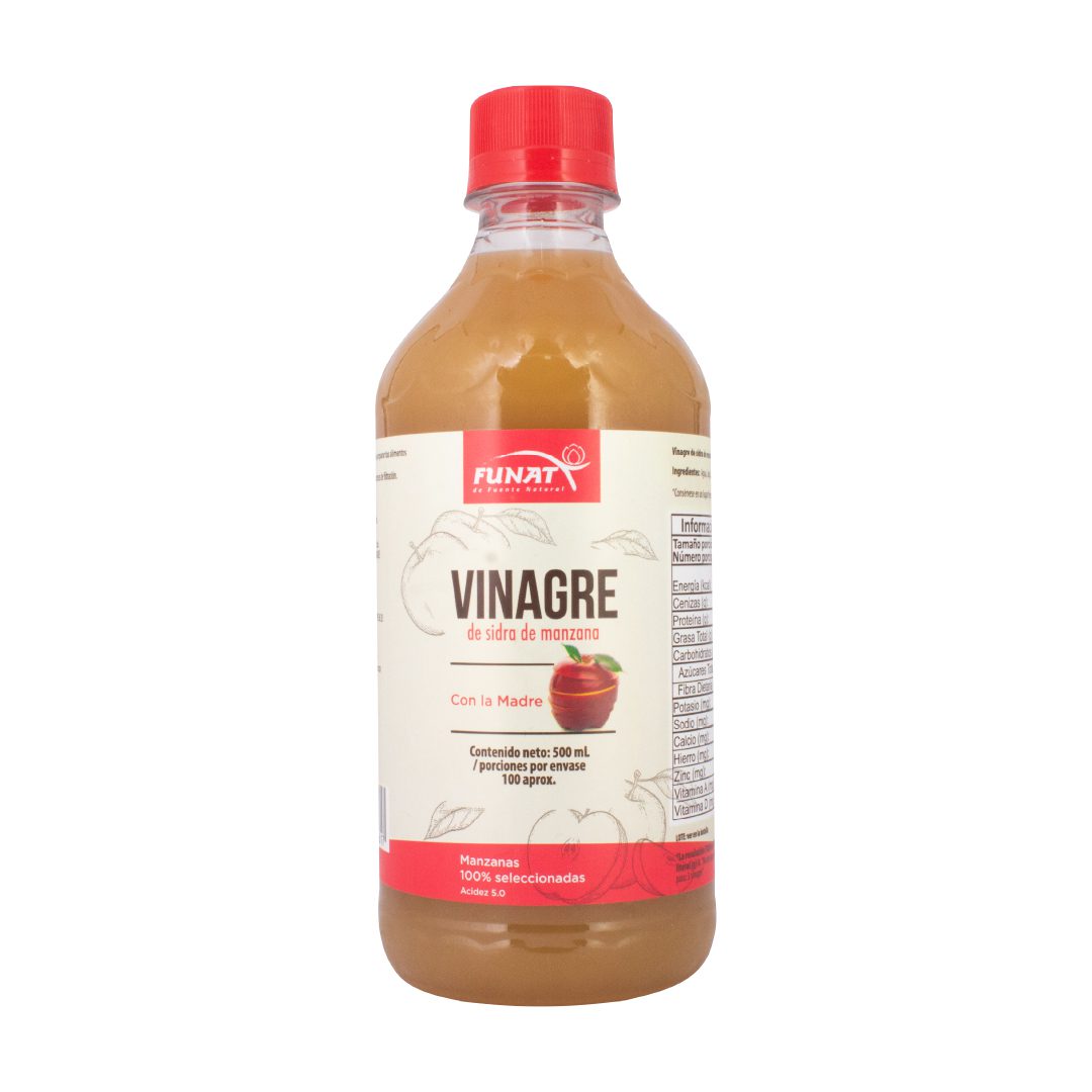 VINAGRE DE SIDRA DE MANZANA X 500 ML VINAGRE DE SIDRA DE MANZANA X 500 ML Funat 500 mL