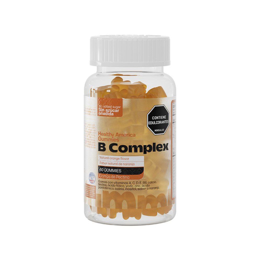 B COMPLEX GUMMES X 60 B COMPLEX GUMMES X 60 Healthy America 60 Gomas