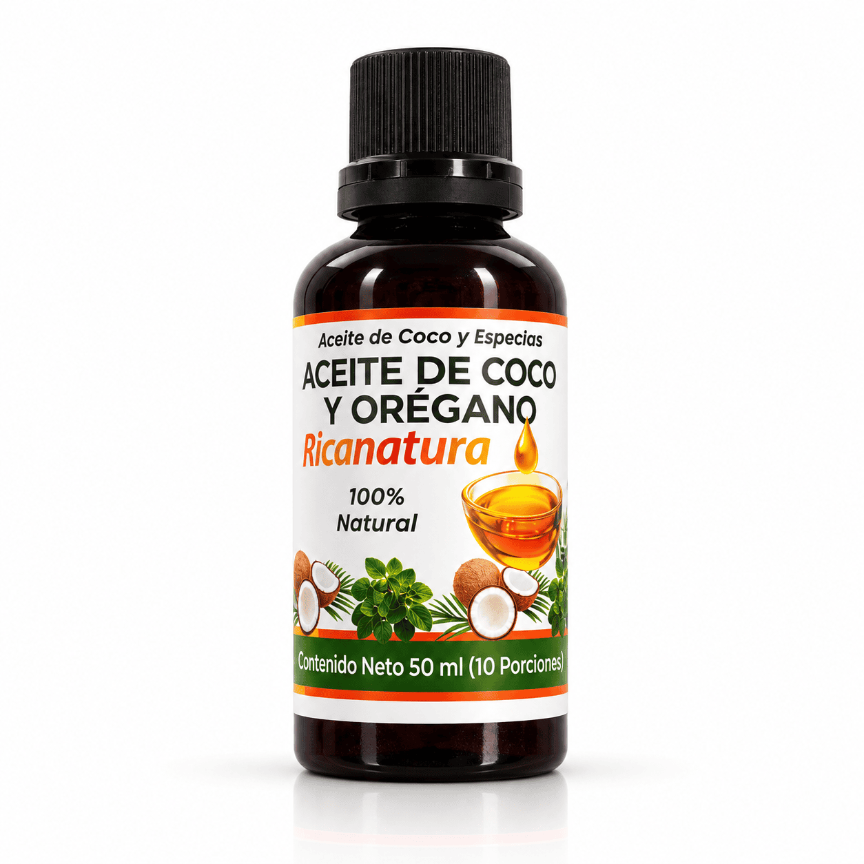 ACEITE DE COCO Y OREGANO X 50 ML ACEITE DE COCO Y OREGANO X 50 ML Naturfar 50 mL