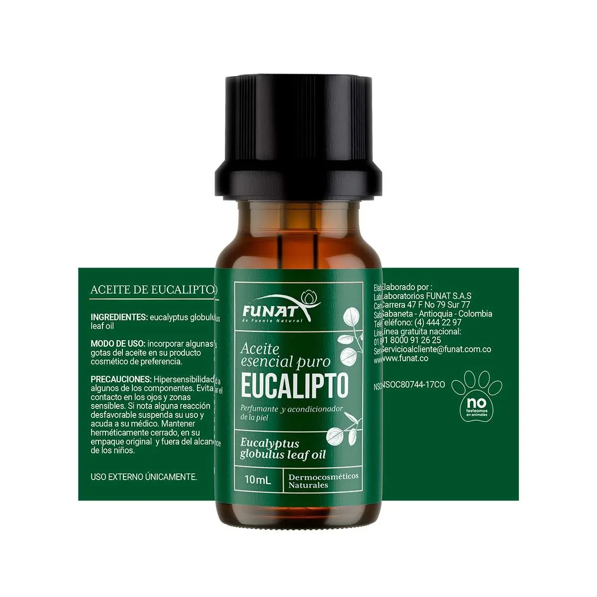 ACEITE ESENCIAL DE EUCALIPTO X 10ml ACEITE ESENCIAL DE EUCALIPTO X 10ml Funat 10 mL vista adicional