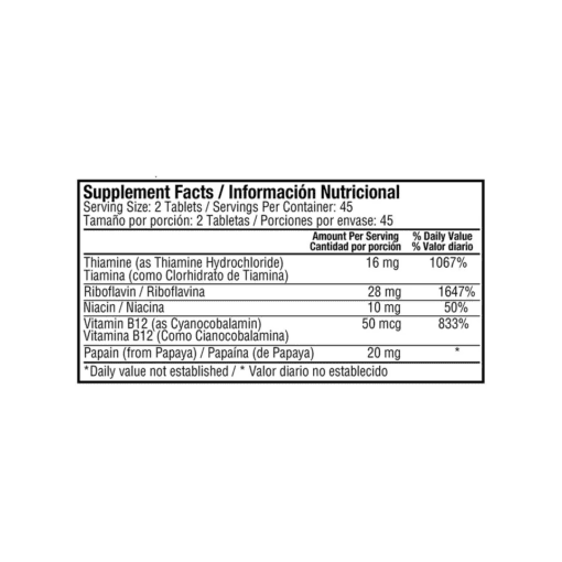 B COMPLEX X 90 TAB HEALTHY Healthy America 90 Tabletas detalle del producto