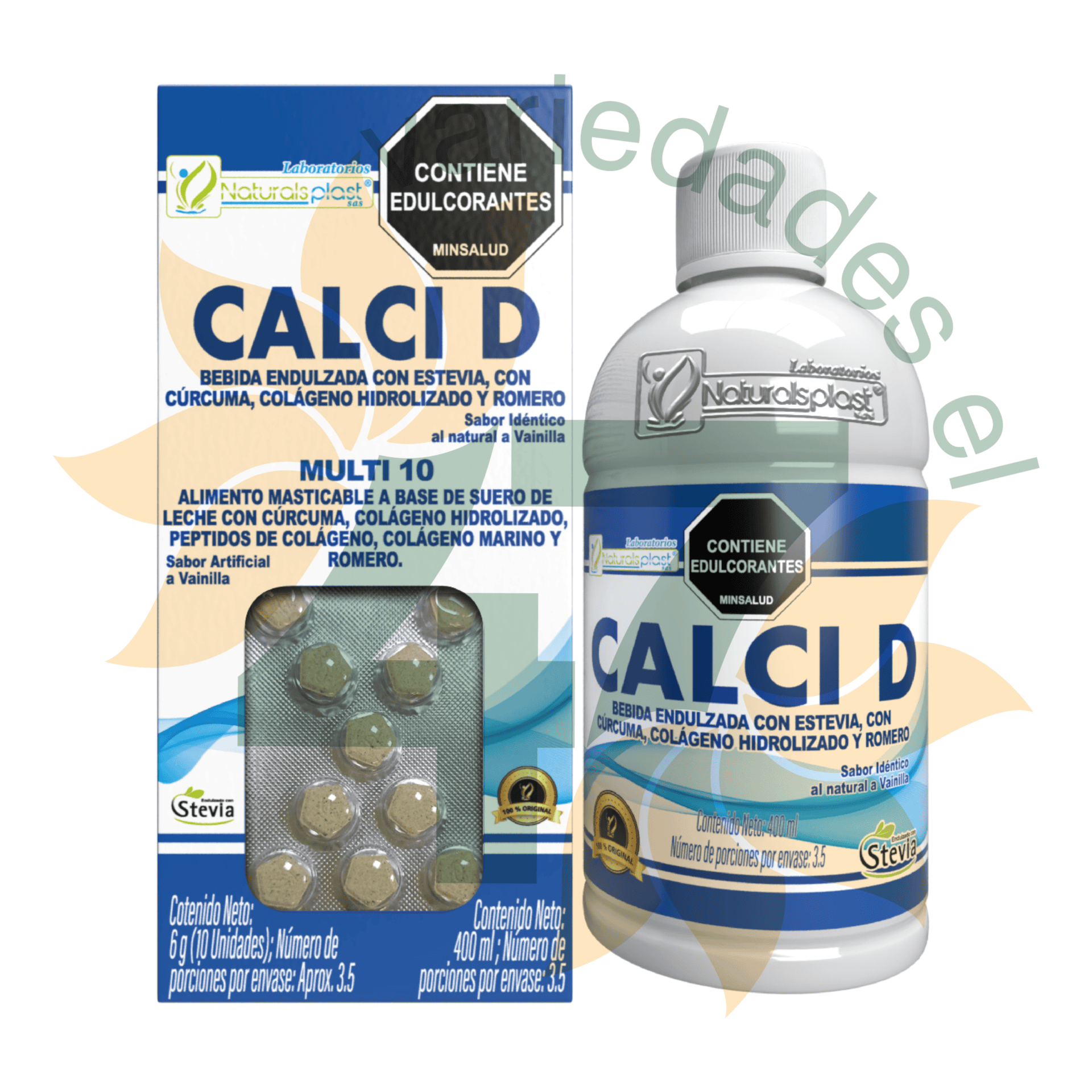 CALCI D JBE X 400 ML + BLISTER NPLAST CALCI D JBE X 400 ML + BLISTER NPLAST Naturalsplast 400 mL
