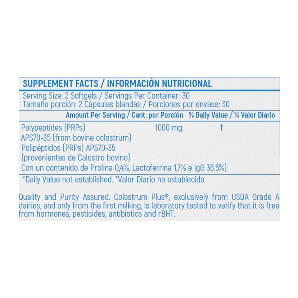 COLOSTRUM COMPLETE 1000 MG X 60 SOFG COLOSTRUM COMPLETE 1000 MG X 60 SOFG 1