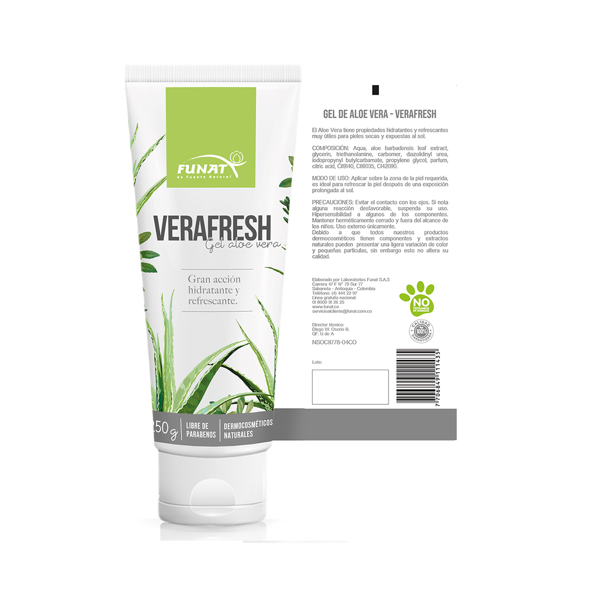 GEL DE ALOE VERA (VERAFRESH) X 250GR GEL DE ALOE VERA VERAFRESH X 250GR