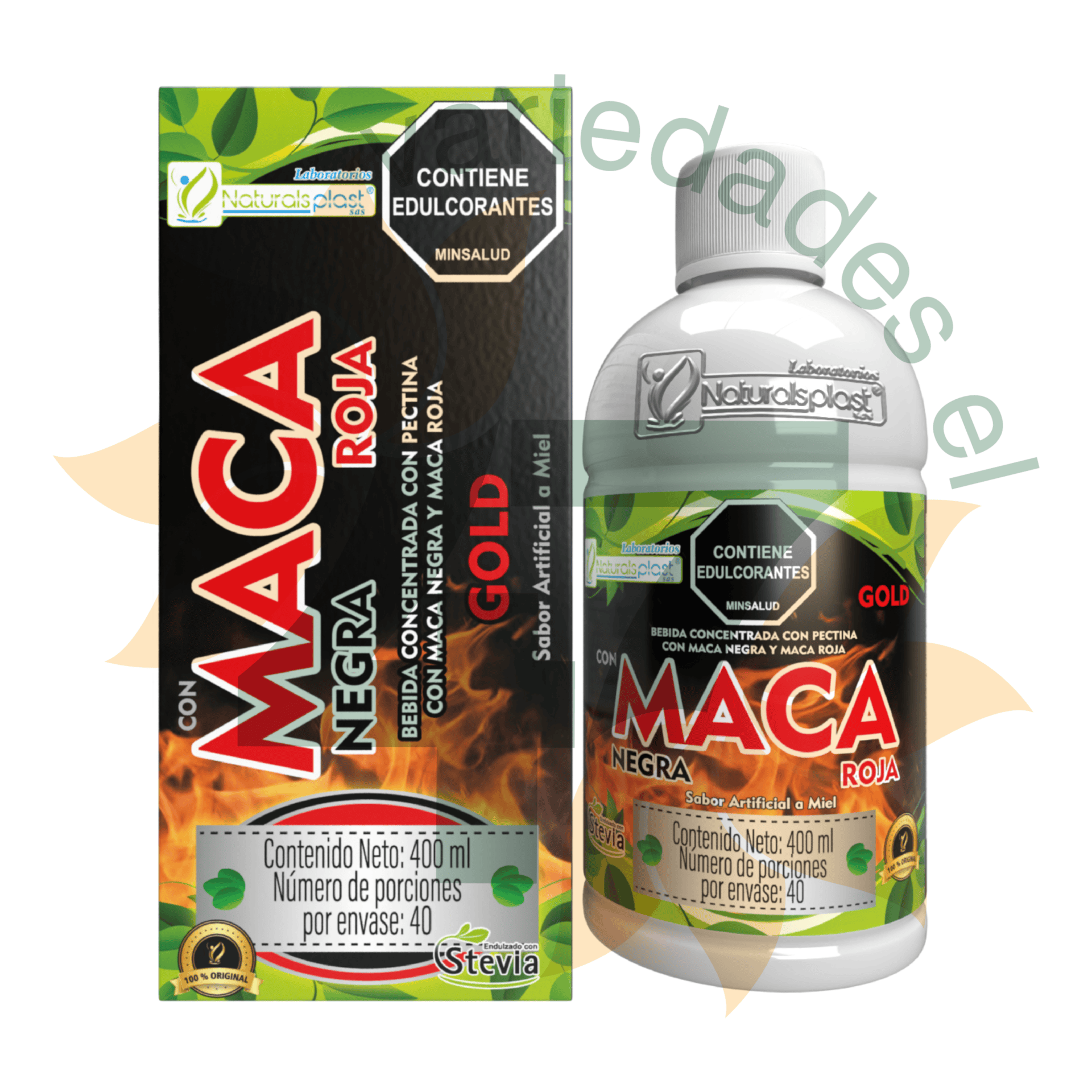 GOLD MACA NEGRA Y ROJA 400 ML GOLD MACA NEGRA Y ROJA * 400 ML Naturalsplast 400 mL