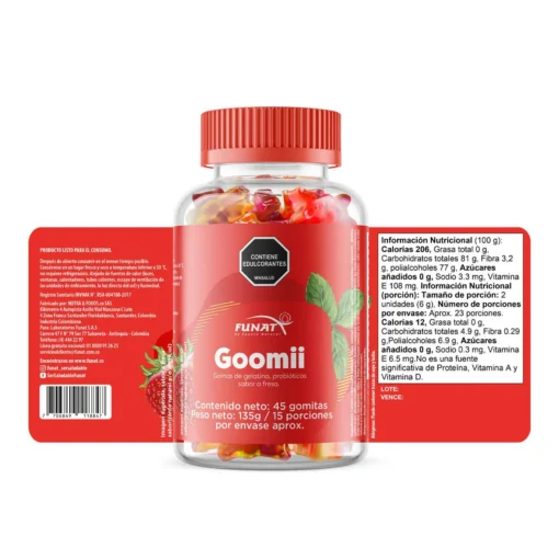 GOMITAS PROBIOTICOS X 45 FUNAT Funat 45 Gomas vista adicional