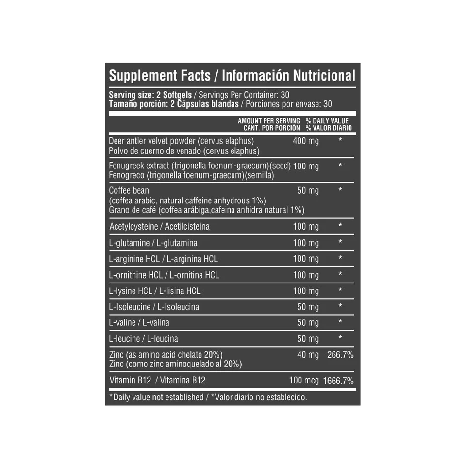 HGH-ON TARRO X 60 SOFGELS HGH-ON TARRO X 60 SOFGELS Healthy Sports 60 Cápsulas vista adicional