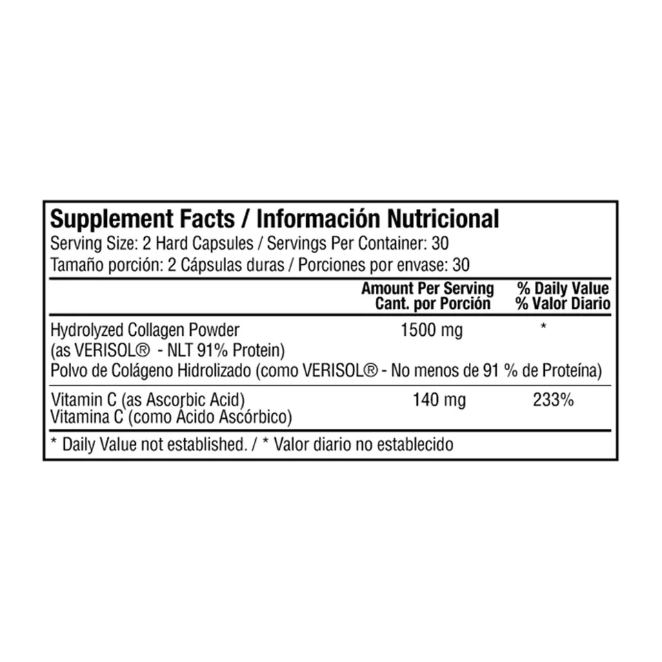 HYDROLYZED COLAGENO + VC X 60 CAP HYDROLYZED COLAGENO VC X 60 CAP 1
