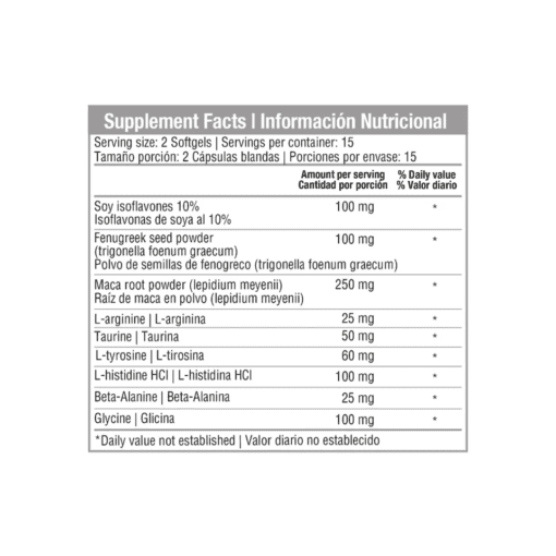 KAMADEVA X 30 SOFGELS HA Healthy America 30 Cápsulas detalle del producto
