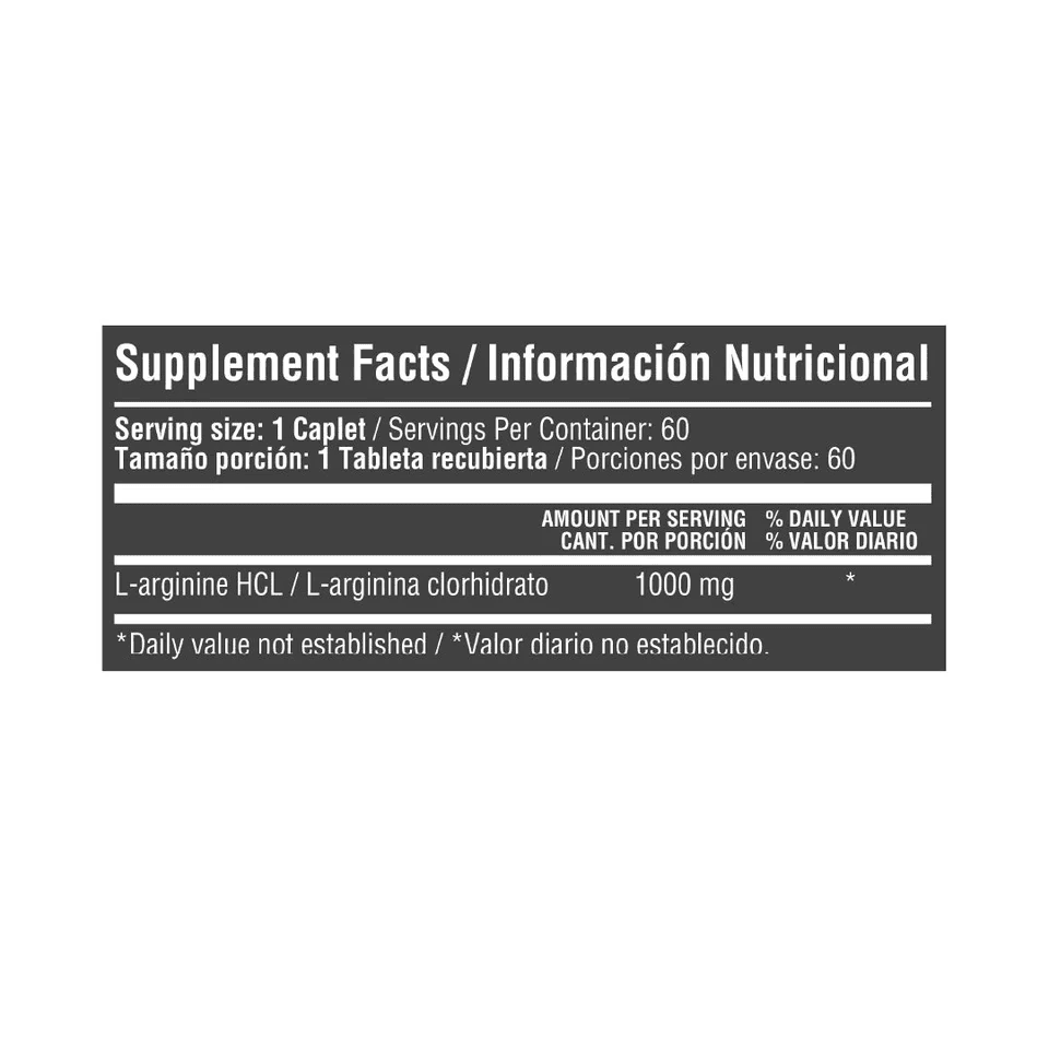 L-ARGININE 1000 MG X 60 TAB HA L-ARGININE 1000 MG X 60 TAB HA Healthy Sports 60 Tabletas vista adicional