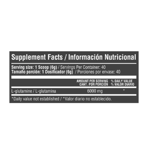 L-GLUTAMINA 240 GR HA Healthy Sports 240 g vista adicional