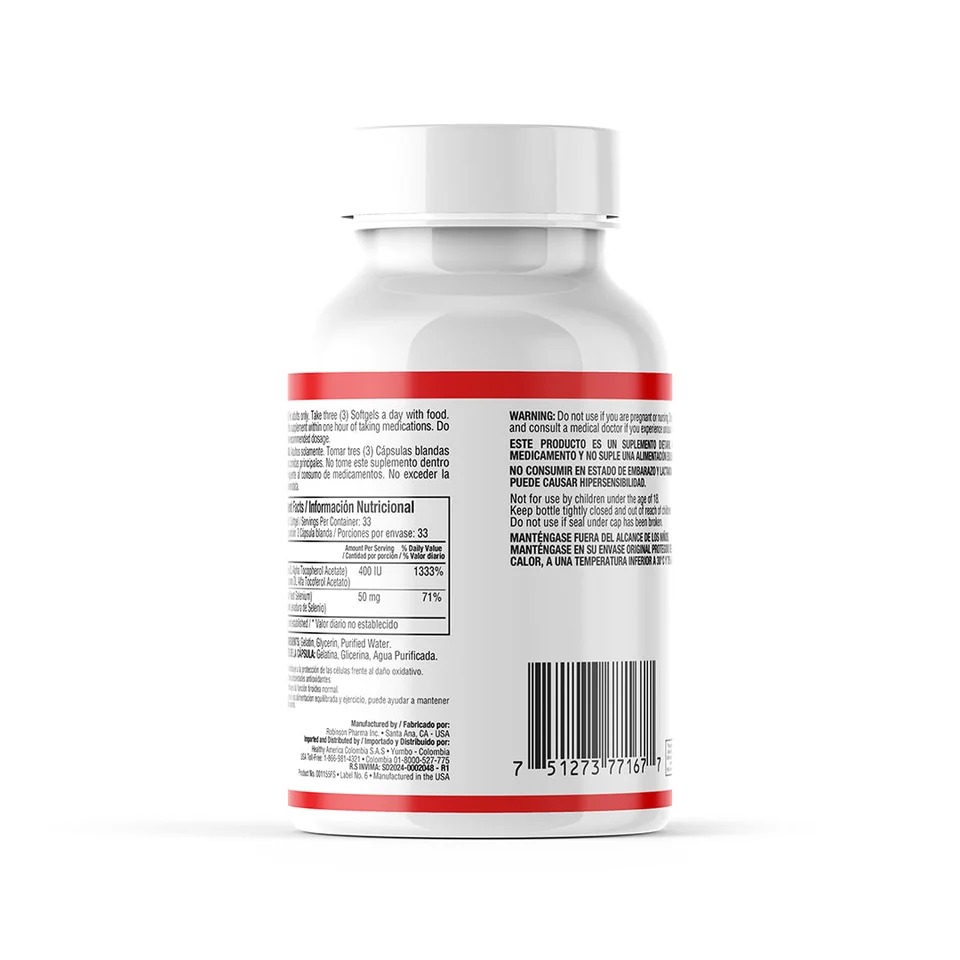 VITAMINA E 400 IU + SELENIO X 100 PERLA HA VITAMINA E 400 IU SELENIO X 100 PERLA HA