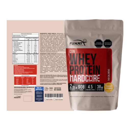 WHEY PROTEIN HARCORE 2LB VAINILLA