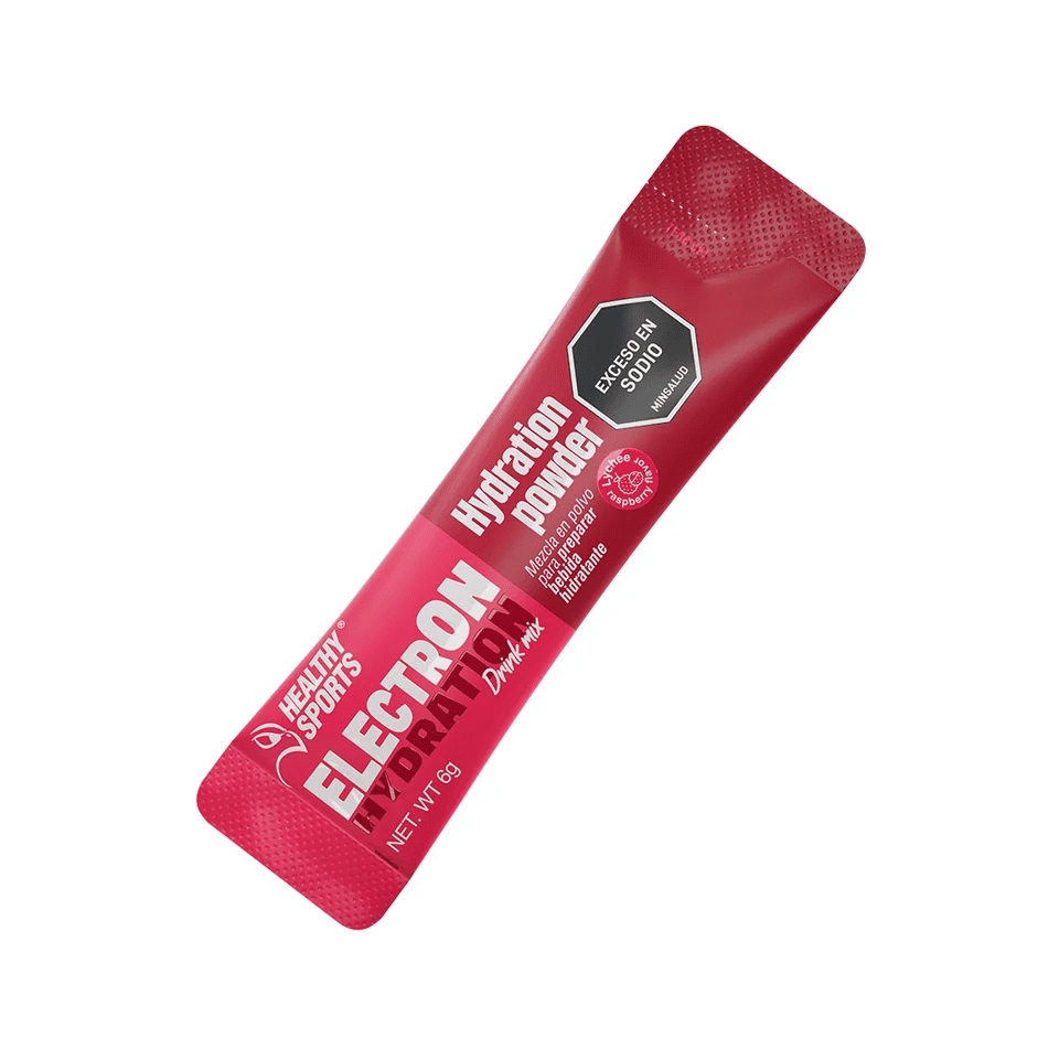 ELECTRÓN LYCHEERASPBERRY 6 GR 12 UNID ELECTRÓN ROJO LYCHEE RASPBERRY 6 GR 12 UNID 2990 Healthy Sports 12 Sachets X 6 g vista adicional