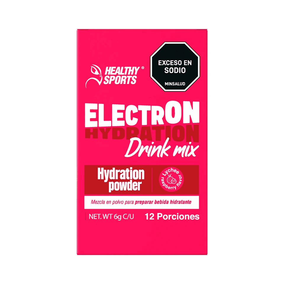 ELECTRÓN LYCHEERASPBERRY 6 GR 12 UNID ELECTRÓN ROJO LYCHEE RASPBERRY 6 GR 12 UNID 2990 Healthy Sports 12 Sachets X 6 g