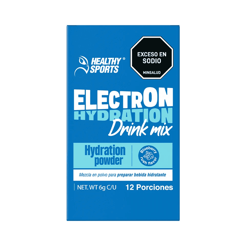 ELECTRÓN RUSH BLUEBERRY 6 GR 12 UNID ELECTRÓN AZUL RUSH BLUEBERRY 6 GR 12 UNID 2987 Healthy Sports 12 Sachets X 6 g