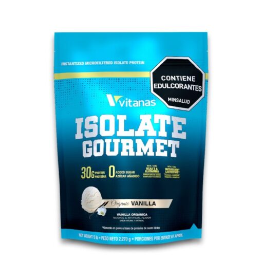 ISOLATE GOURMET X 5 LBS. VANILLA ORGANICA.(6) Vitanas 5 Lbs